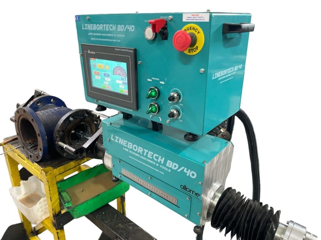 Portable Line Boring Machines Working
