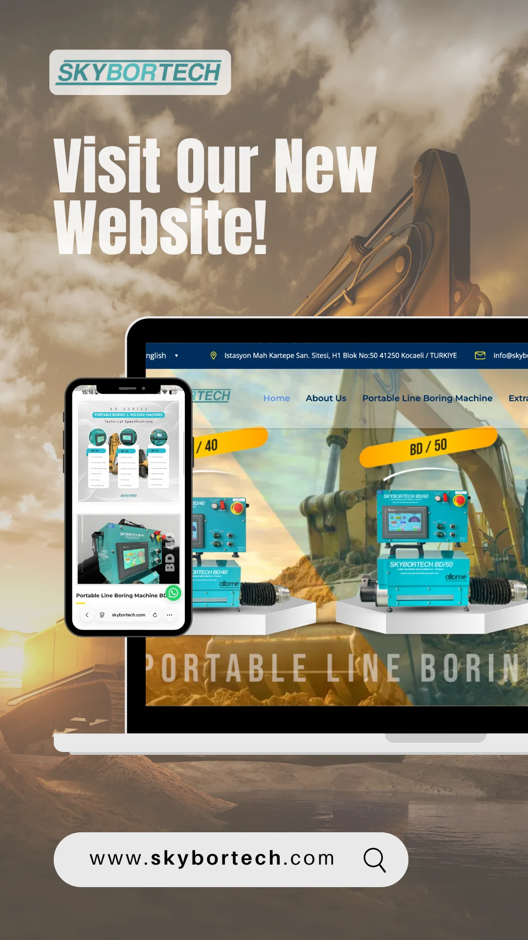 portable boring machine new web site skybortech