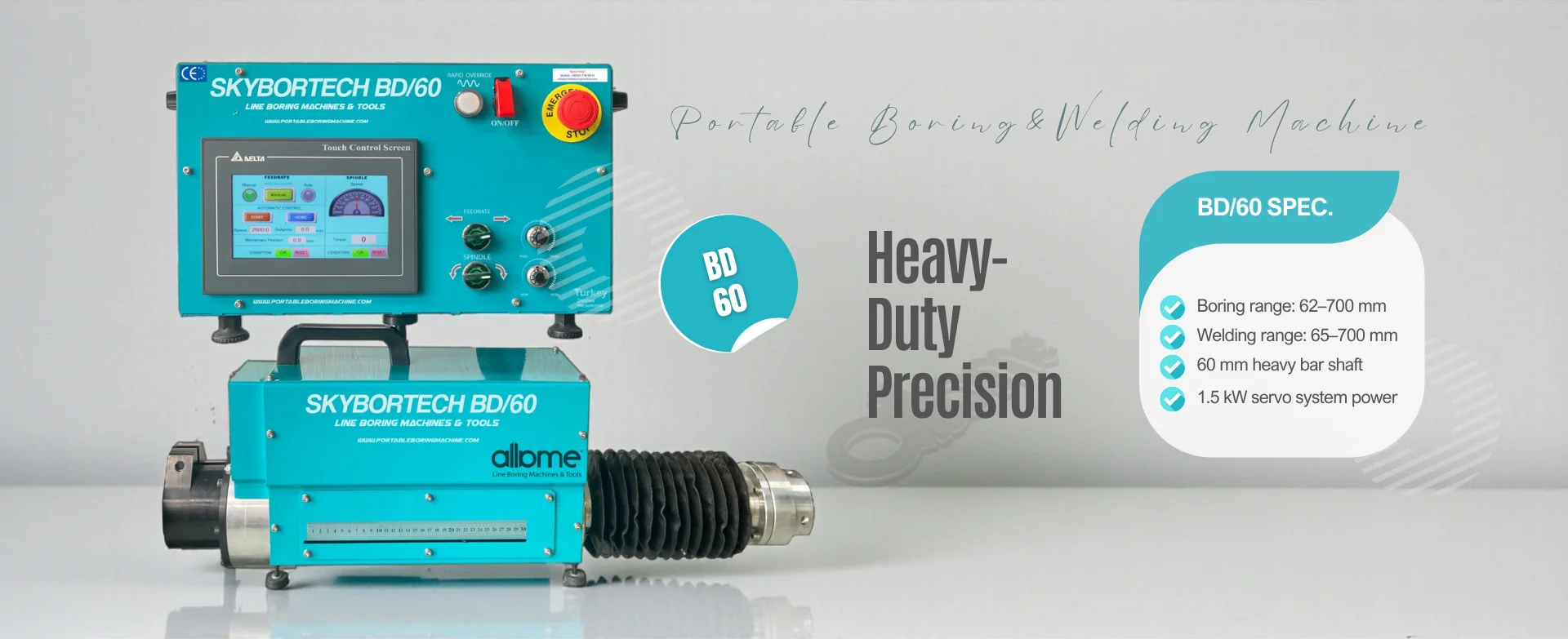 portable line boring machine slider bd60